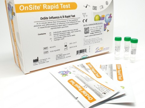 RAPID ON-SITE TESTING FOR INFLUENZA VIRUS A/B