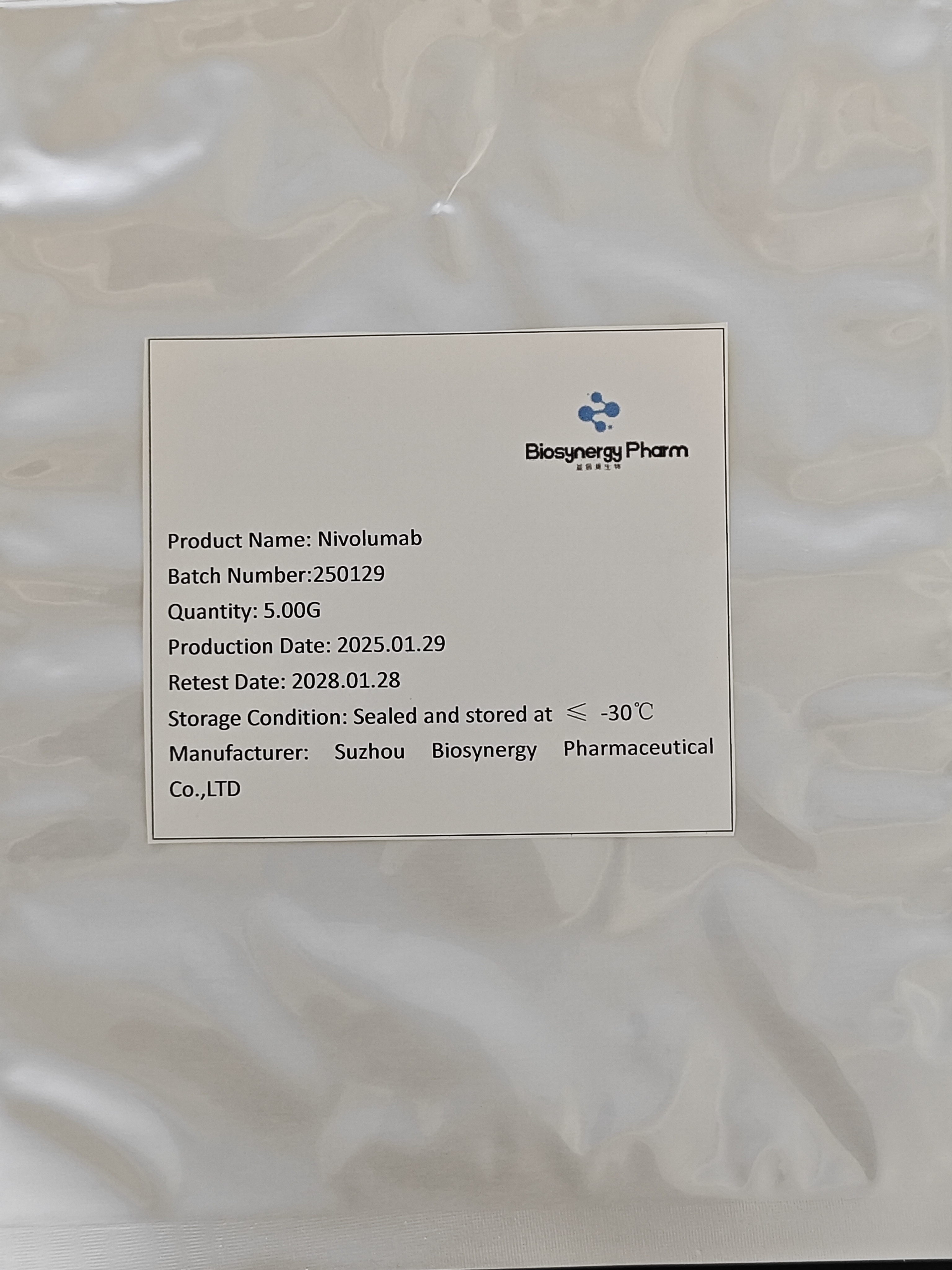 SUZHOU BIOSYNERGY PHARMACEUTICAL CO., LTD.