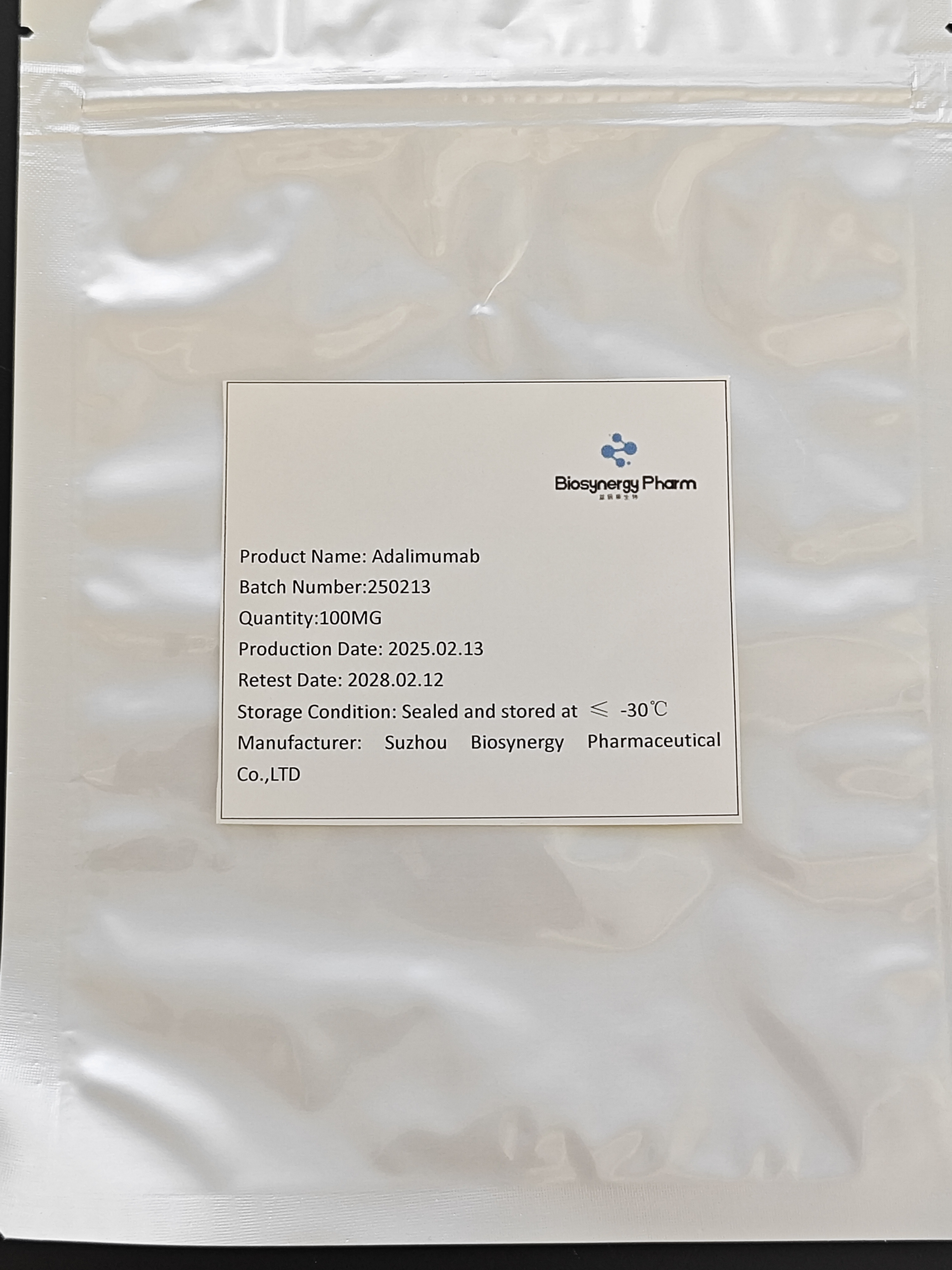 SUZHOU BIOSYNERGY PHARMACEUTICAL CO., LTD.