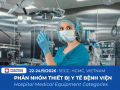 Danh mục trang thiết bị y tế bệnh viện: Phân nhóm theo chức năng và khu vực sử dụng
